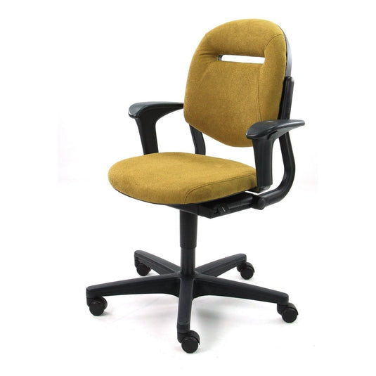 Ahrend 220 ergonomische bureaustoel, nieuwe stof Regain Geel - Re-Use24