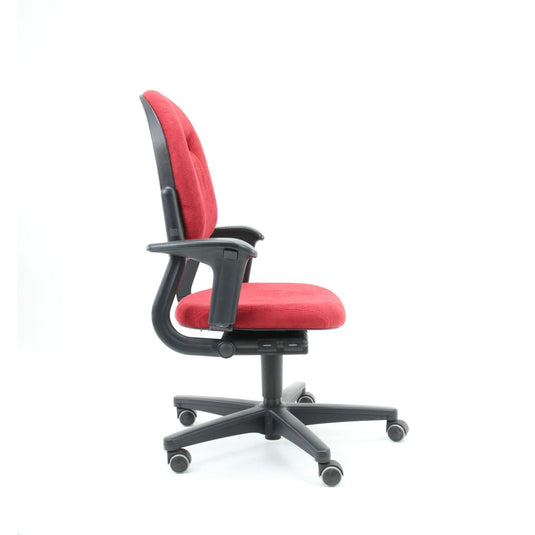 Ahrend 220 ergonomische bureaustoel, nieuwe stof Regain Rood. - Re-Use24