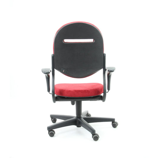 Ahrend 220 ergonomische bureaustoel, nieuwe stof Regain Rood. - Re-Use24