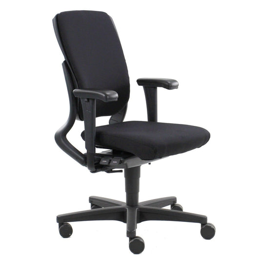 Ahrend 230 ergonomische bureaustoel, nieuwe stof zwart. - Re-Use24