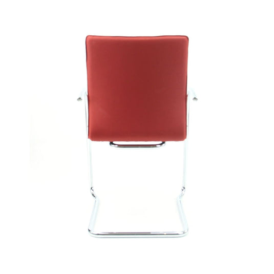 Vergaderstoel BC Rood Slide - Re-Use24