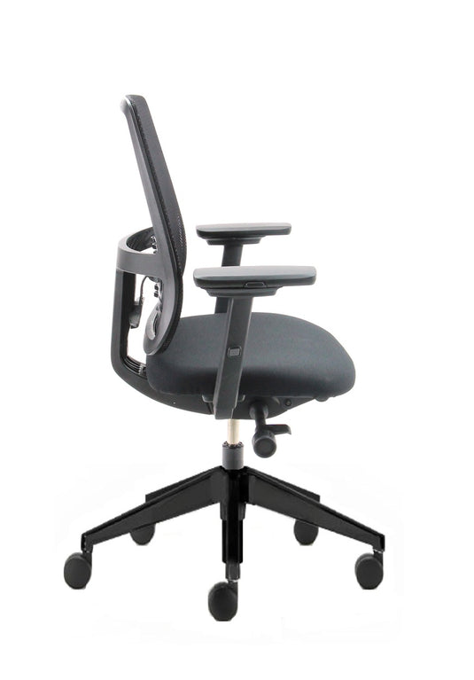 Haworth Comforto 29 Lively Zwart Mesh Refurbished Bureaustoel
