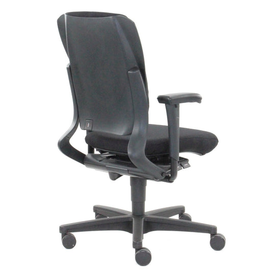 Ahrend 230 Hoge Rug Zwart Mirage Zwart Refurbished Bureaustoel - Re-Use24