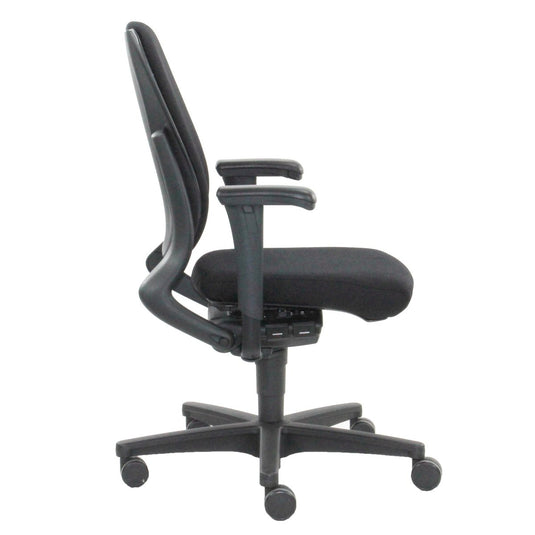 Ahrend 230 Hoge Rug Zwart Mirage Zwart Refurbished Bureaustoel - Re-Use24