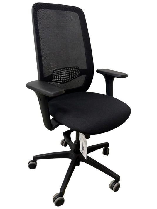 Be by Beta Zwart Mesh Refurbished Bureaustoel - Re-Use24Bureaustoelen