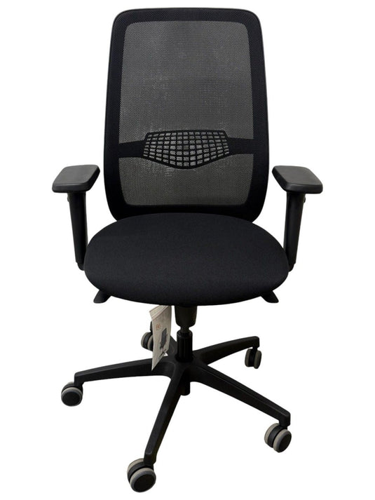 Be by Beta Zwart Mesh Refurbished Bureaustoel - Re-Use24Bureaustoelen