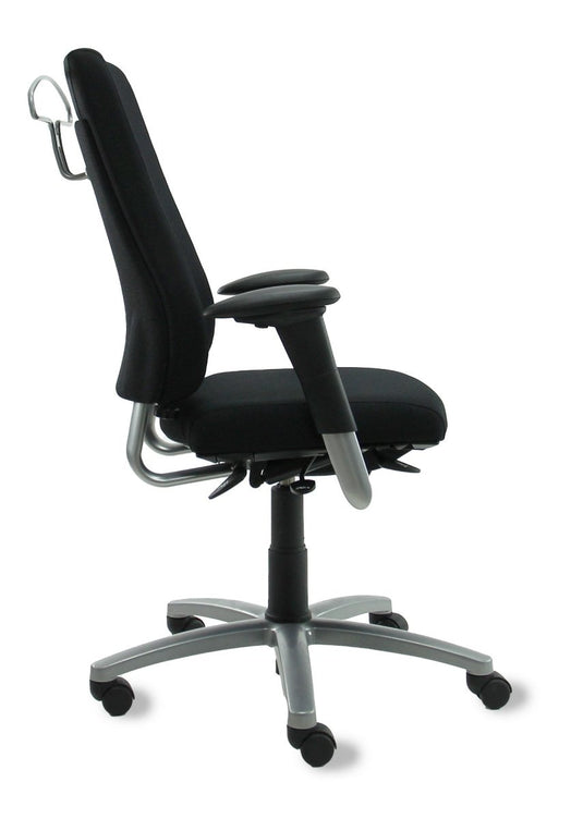 BMA Axia Pro extra hoge rug zwart Refurbished Bureaustoel - Re-Use24Bureaustoelen