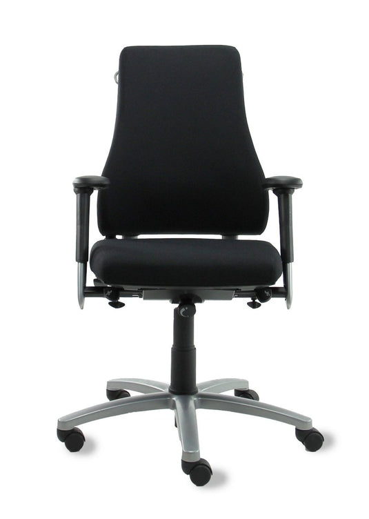 BMA Axia Pro extra hoge rug zwart Refurbished Bureaustoel - Re - Use24Bureaustoelen