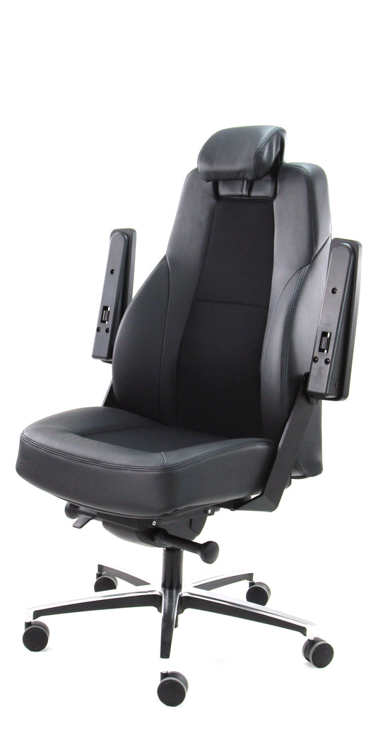 B1 Mix Met Opklapbare Armrest - Mirage en Leer Zwart