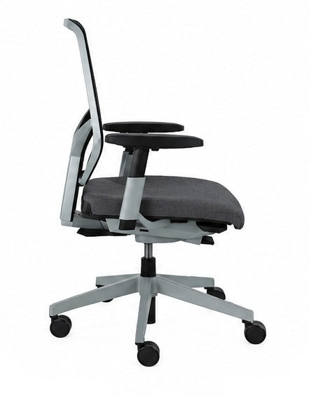 Giroflex 68 Netweave Originele Stof Grijs Refurbished Bureaustoel - Re-Use24