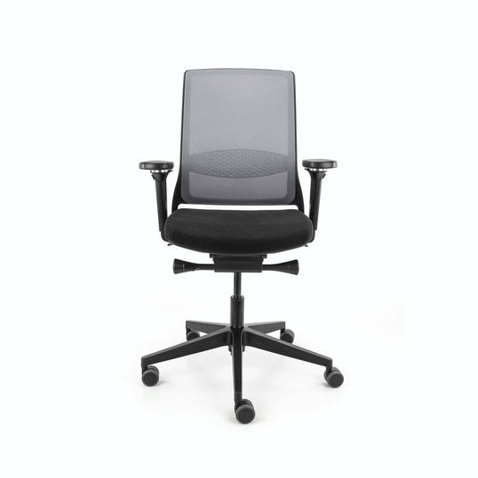 Gispen Zinn Smart Netweave Zwart/Grijs 4D pad - Re - Use24Bureaustoelen