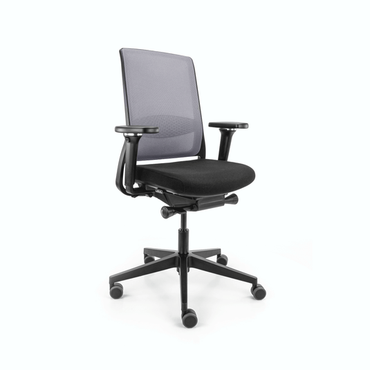 Gispen Zinn Smart NPR Netweave Zwart/Grijs 4D pad - Re - Use24Bureaustoelen