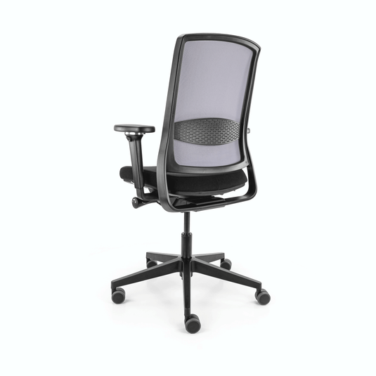 Gispen Zinn Smart NPR Netweave Zwart/Grijs 4D pad - Re - Use24Bureaustoelen