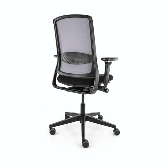 Gispen Zinn Smart NPR Netweave Zwart/Grijs 4D pad - Re - Use24Bureaustoelen