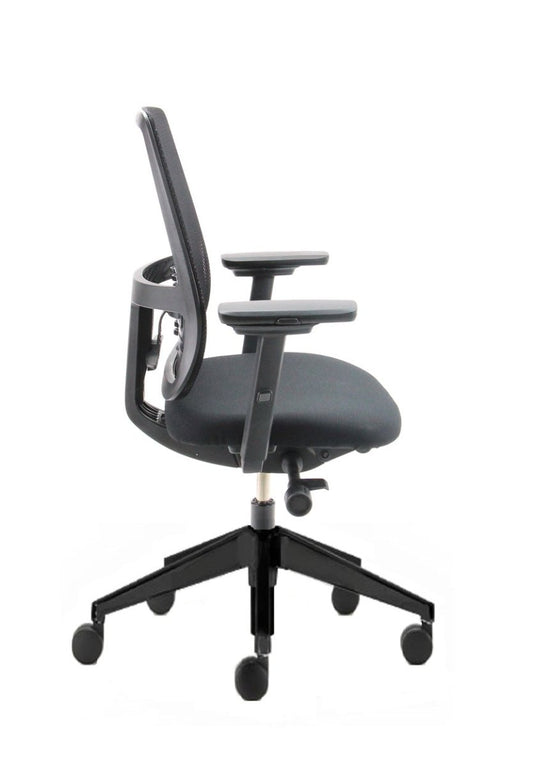 Haworth Comforto 29 Lively Zwart Mesh Refurbished Bureaustoel - Re-Use24Bureaustoelen