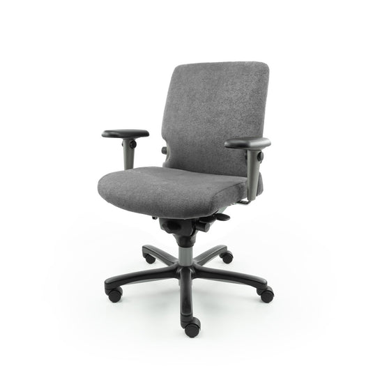 Haworth comforto 77, ergonomisch Metal Grey org. - Re - Use24Bureaustoelen