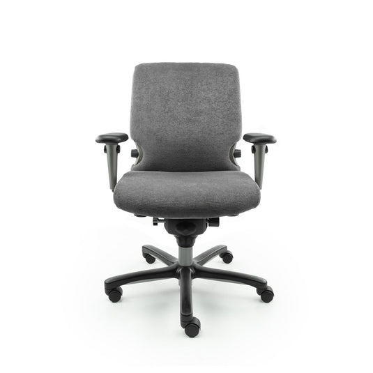 Haworth comforto 77, ergonomisch Metal Grey org. - Re - Use24Bureaustoelen