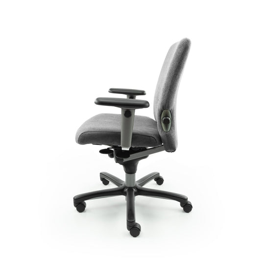 Haworth comforto 77, ergonomisch Metal Grey org. - Re - Use24Bureaustoelen