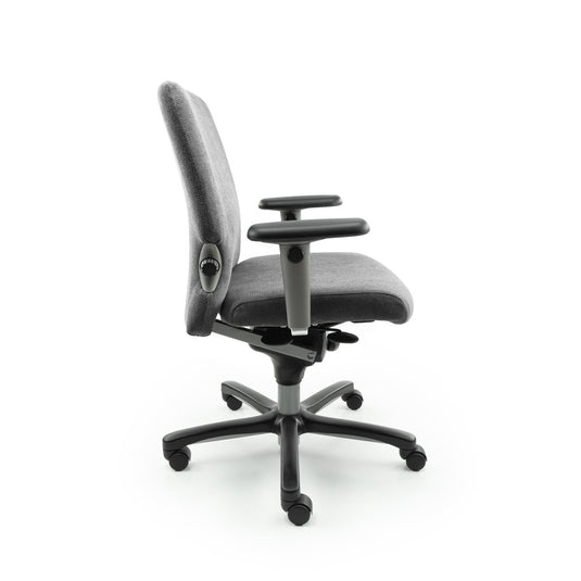 Haworth comforto 77, ergonomisch Metal Grey org. - Re - Use24Bureaustoelen