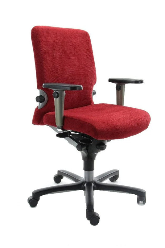 Haworth Comforto 77 NPR Regain Rood Refurbished Bureaustoel - Re-Use24Bureaustoelen