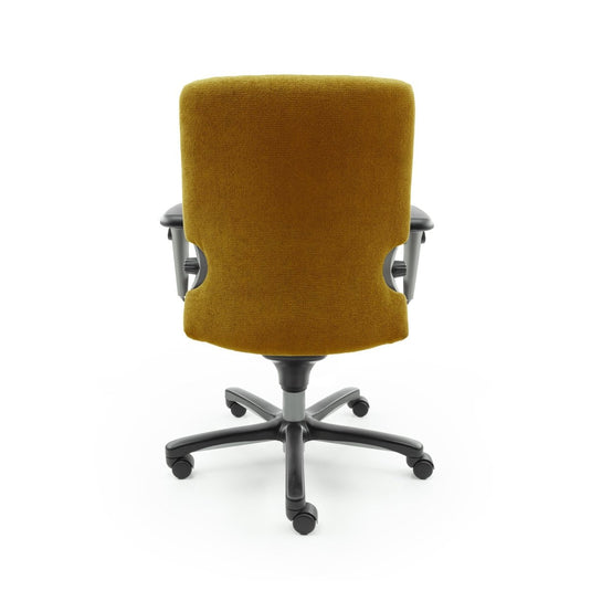 Haworth Comforto 77 Regain Geel Refurbished Bureaustoel - Re - Use24Bureaustoelen