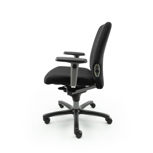 Haworth Comforto 77 Regain Zwart Refurbished Bureaustoel - Re - Use24Bureaustoelen