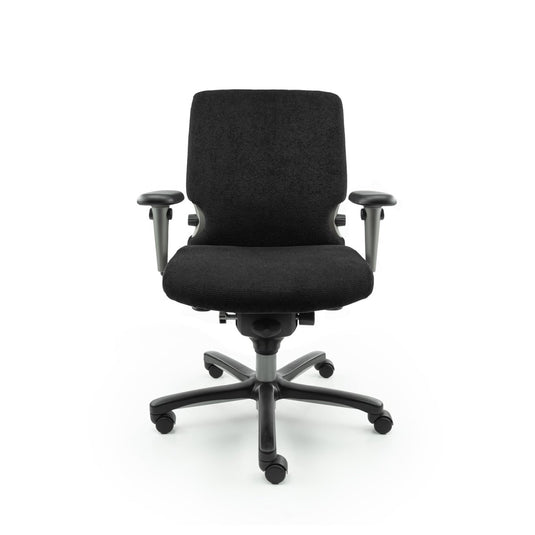 Haworth Comforto 77 Regain Zwart Refurbished Bureaustoel - Re - Use24Bureaustoelen