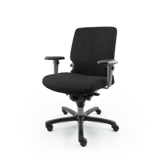 Haworth Comforto 77 Regain Zwart Refurbished Bureaustoel - Re - Use24Bureaustoelen