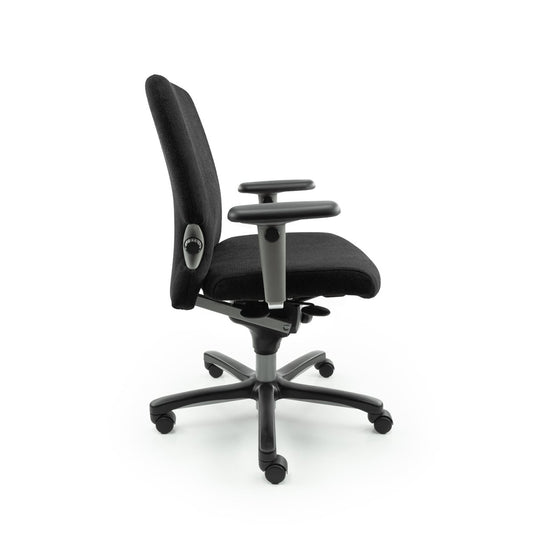 Haworth Comforto 77 Regain Zwart Refurbished Bureaustoel - Re - Use24Bureaustoelen