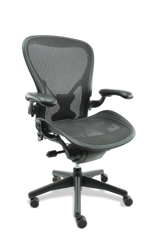 Herman Miller Aeron "B" Posturefit Bureaustoel - Re - Use24Bureaustoelen