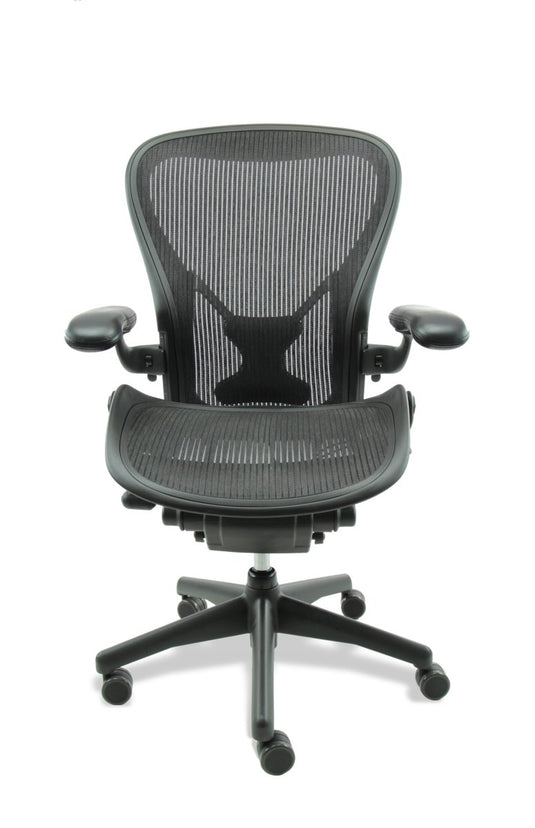 Herman Miller Aeron "B" Posturefit Bureaustoel - Re - Use24Bureaustoelen
