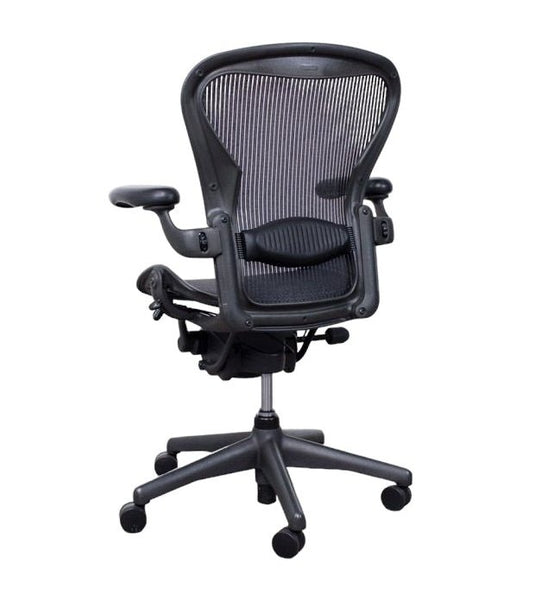 Refurbished bureaustoel Herman Miller Aeron "C" full options - Re-Use24