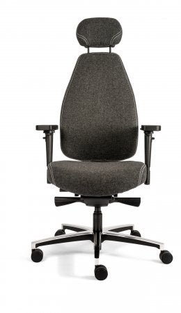 Refurbished Therapod X HR in Wolfit Fenice Donkergrijs - Re - Use24Bureaustoelen