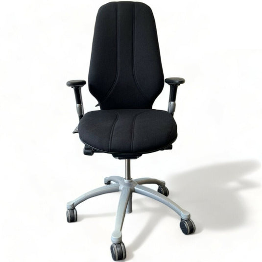 RH Logic 400 originele stof zwart - Re - Use24Bureaustoelen