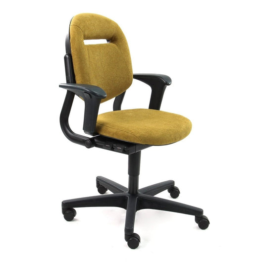 Ahrend 220 ergonomische bureaustoel, nieuwe stof Regain Geel - Re-Use24