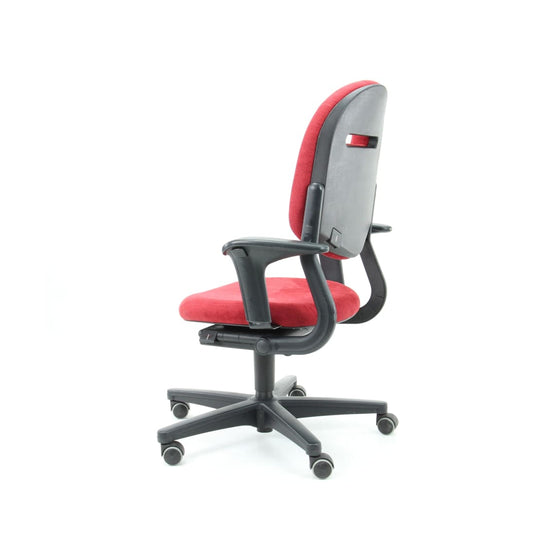 Ahrend 220 ergonomische bureaustoel, nieuwe stof Regain Rood. - Re-Use24