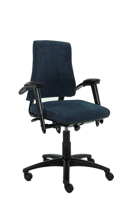 BMA Axia hoge rug, Refurbished Regain Blauw - Re-Use24