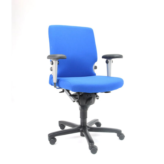 Haworth Comforto 77 NPR bureaustoel nieuwe stof blauw - Re-Use24