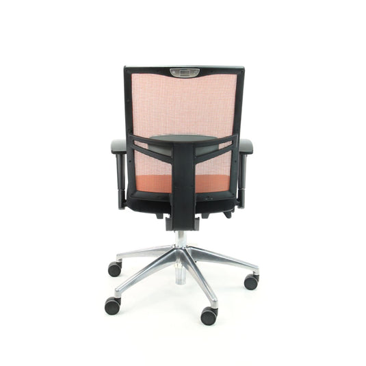 Re-Use24 Bureaustoel 9060 met oranje Mesh - Re-Use24